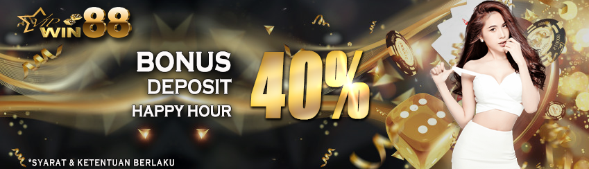 BONUS HAPPY HOUR 40%